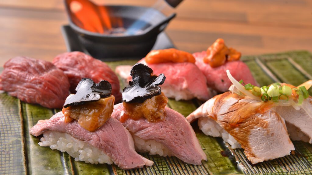 横浜 肉寿司 料理写真1